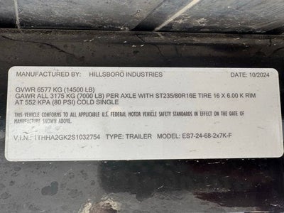 2025 HILLSBORO ENDURA ES7-24-68-2X7K-F Base