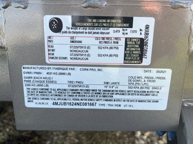 2022 CORN PRO UT-16 L Base