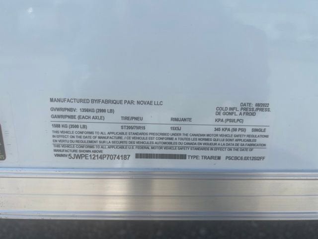 2023 PACE CARGO DELUXE 6X12 Base